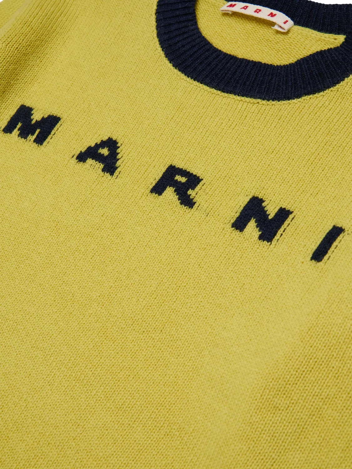 Свитер Marni с логотипом Marni Kids, желтый — фото 3