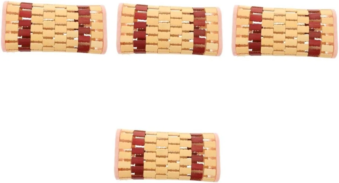 No brand Подушка для шеи из бамбука, 32x16x8 см, многоцветная
