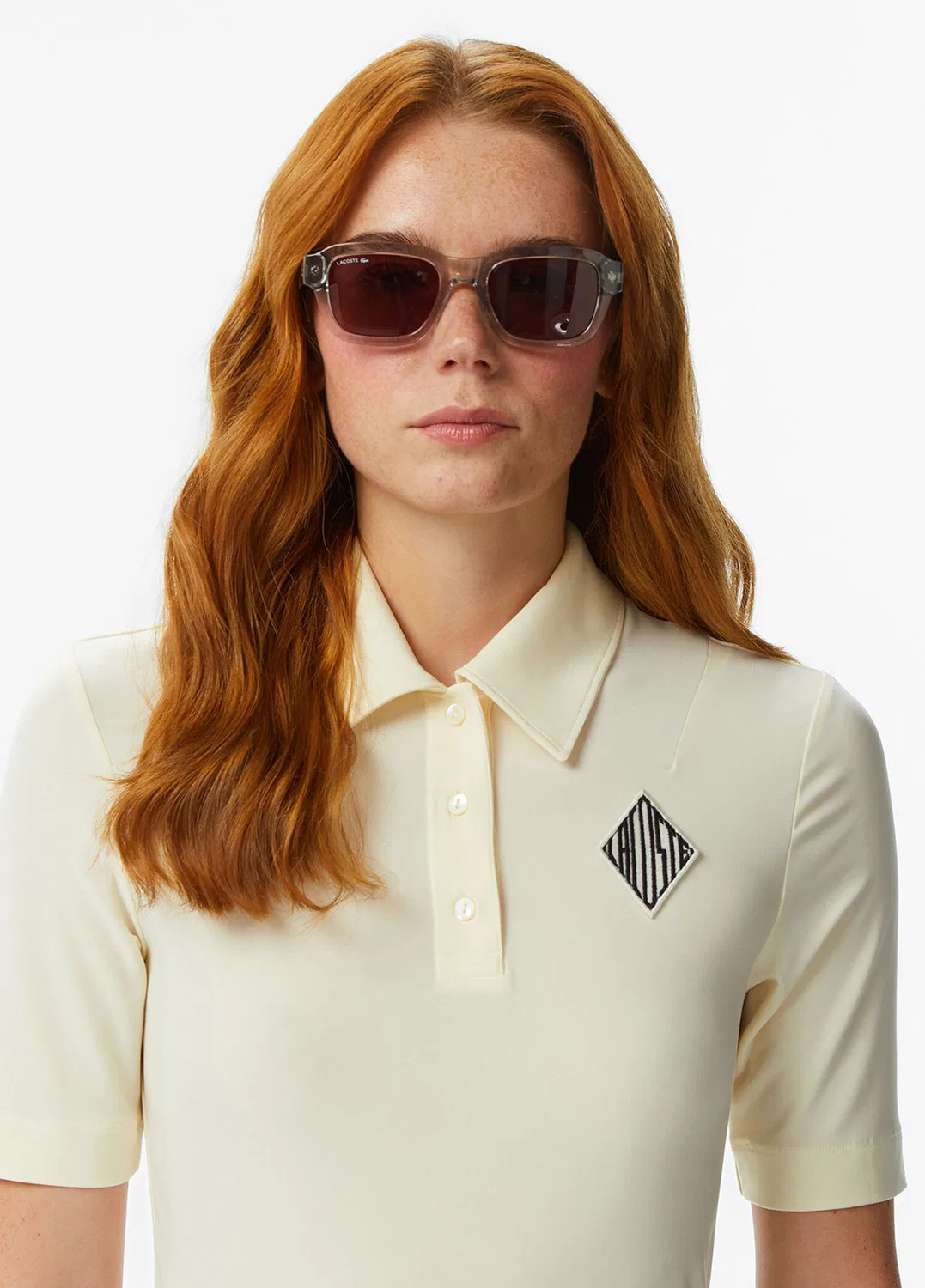 Поло Lacoste Slim Fit, желтое — фото 3
