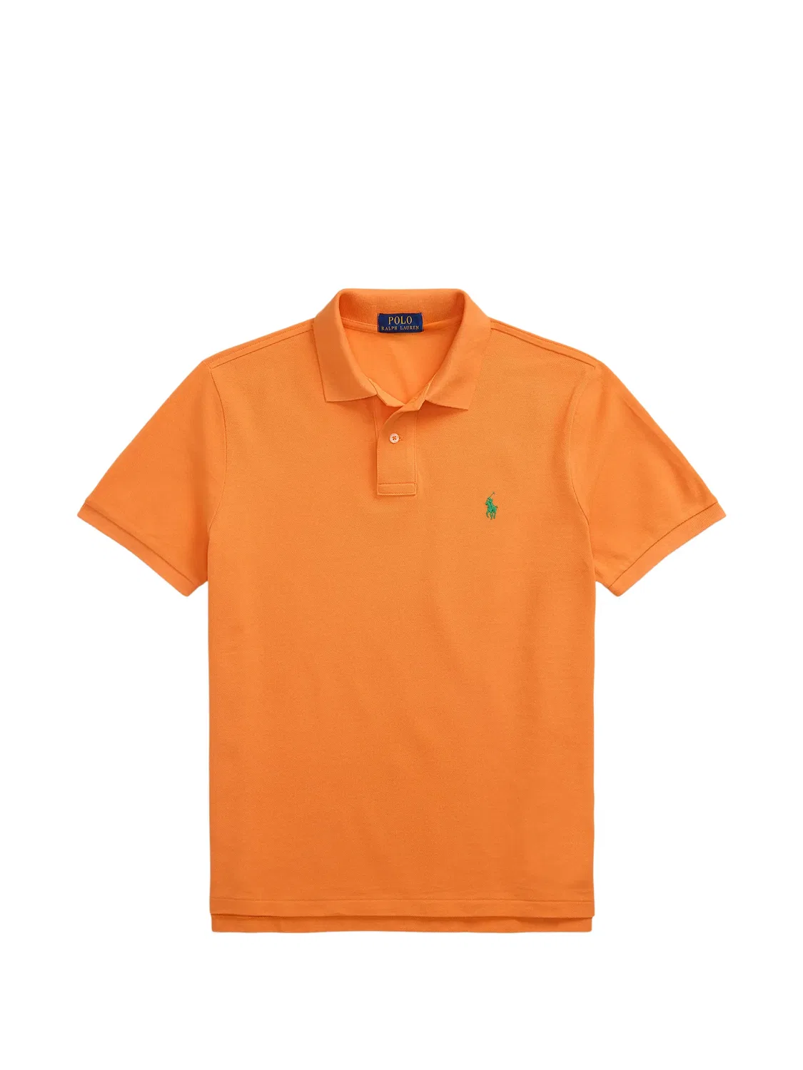 Рубашка-поло с вышивкой оранжевая Polo Ralph Lauren, оранжевый
