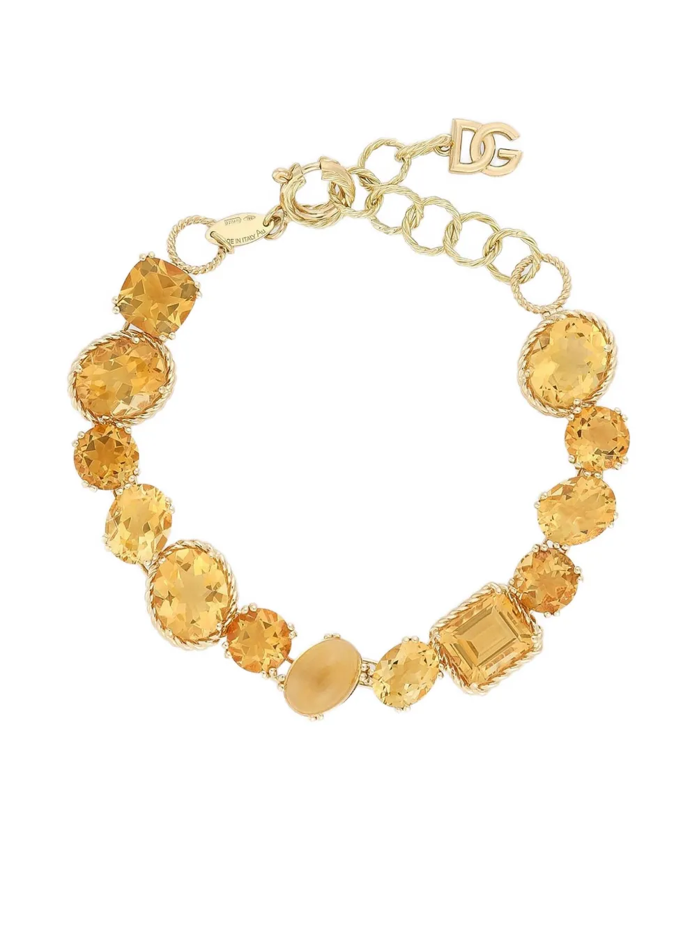 

Браслет Anna из желтого золота 18 карат с цитрином DOLCE & GABBANA, золотой