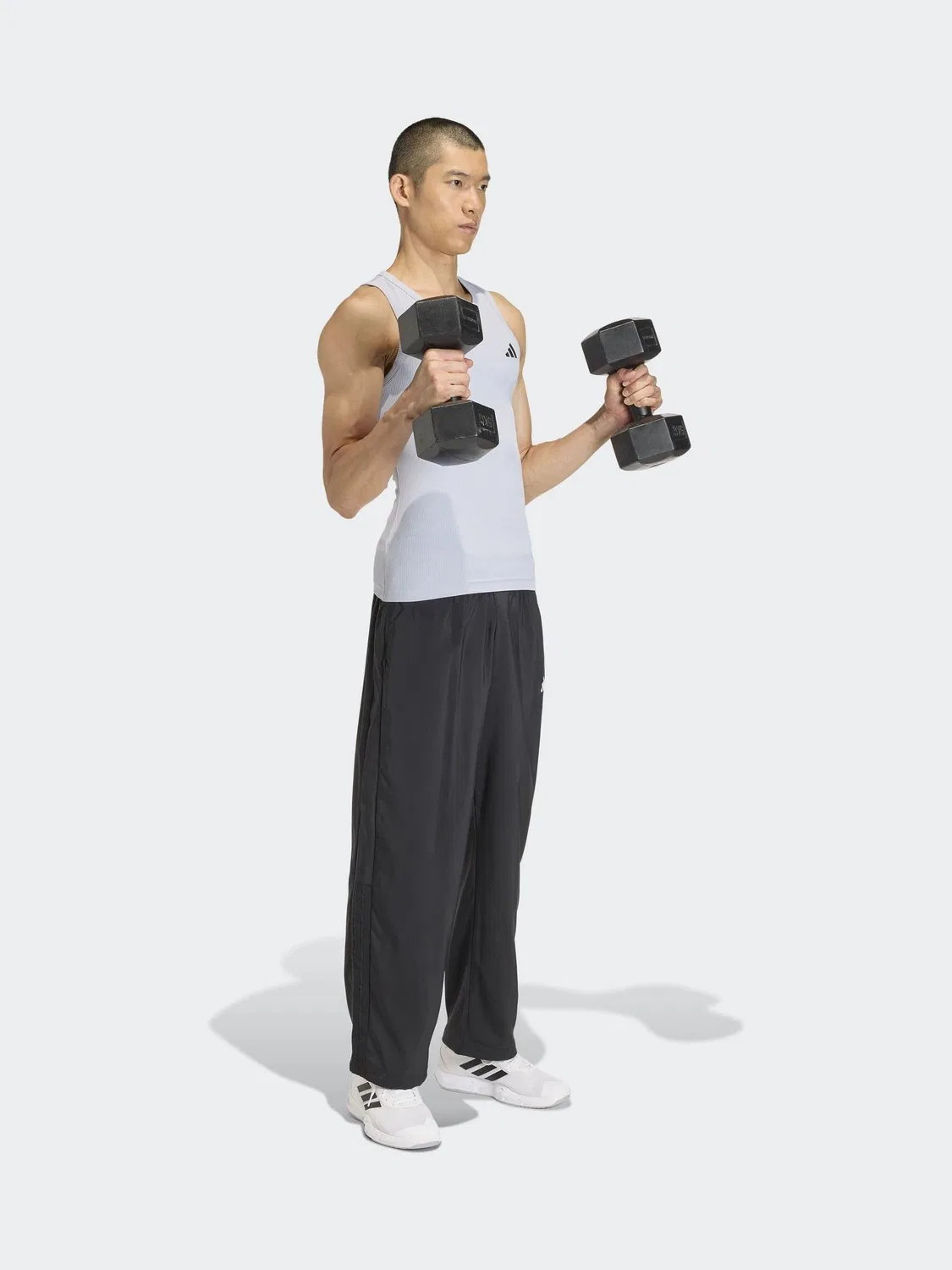 Спортивные брюки Power Essentials Workout adidas, черный — фото 3