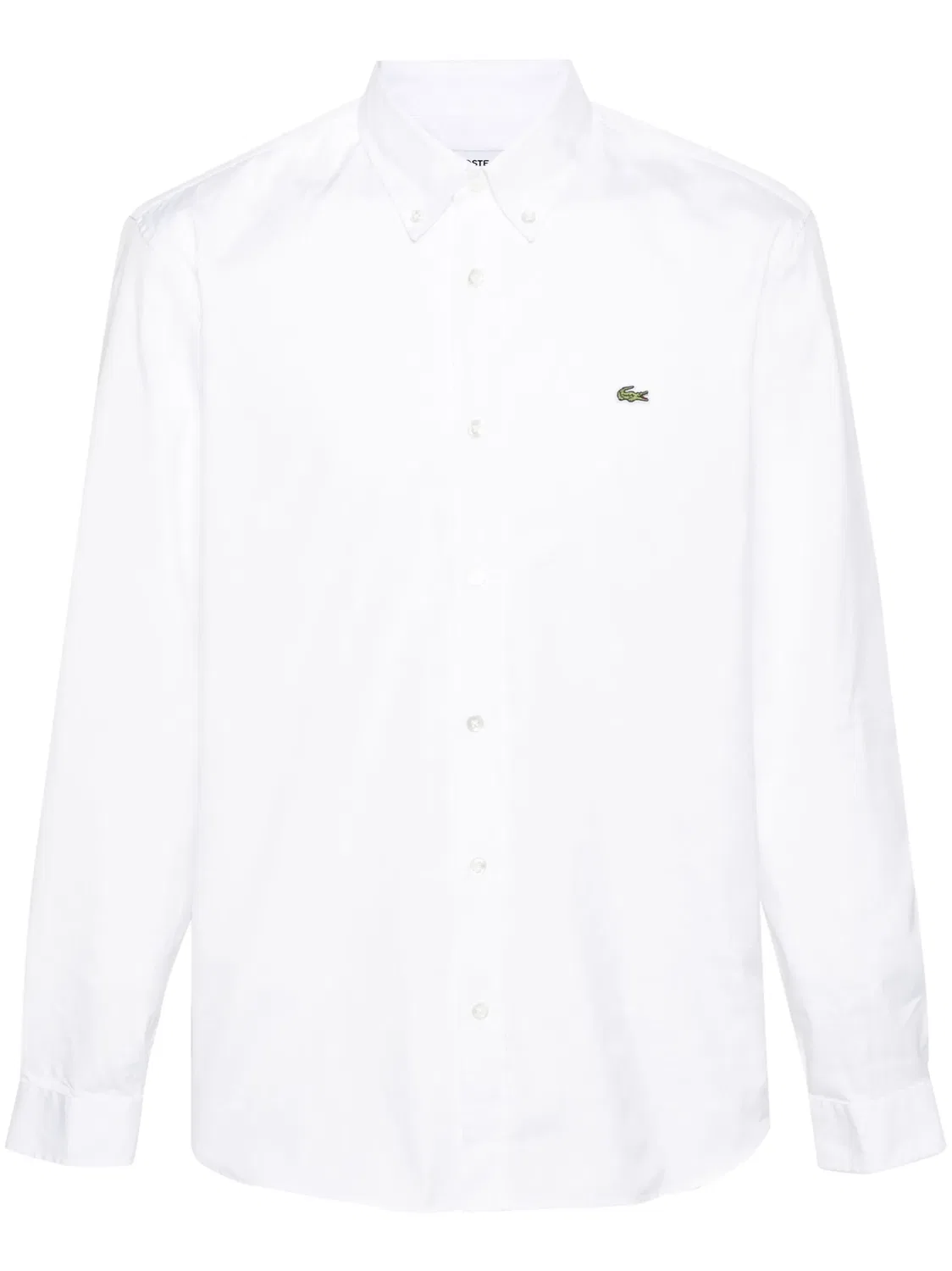 Рубашка из хлопка с логотипом Lacoste, белый