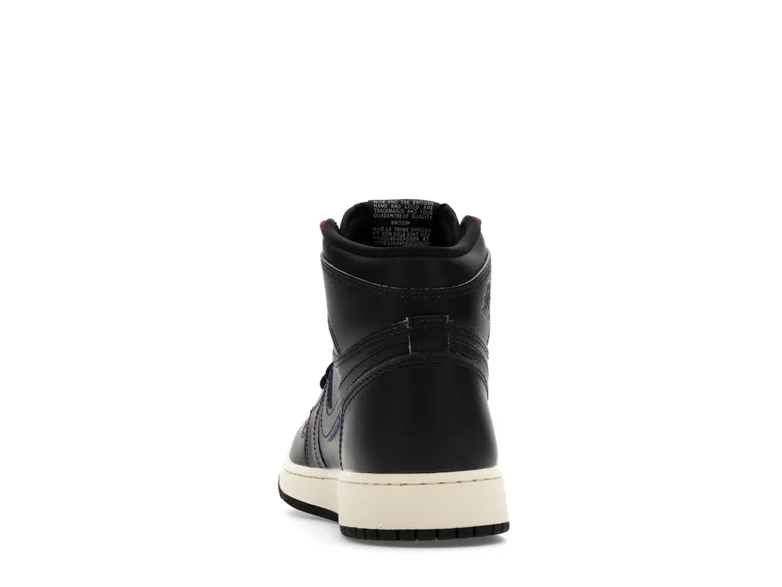 Детские кроссовки высокие с принтом Jordan 1 Retro High OG Self Expression (GS) Jordan, Black/Black-Summit White — фото 4