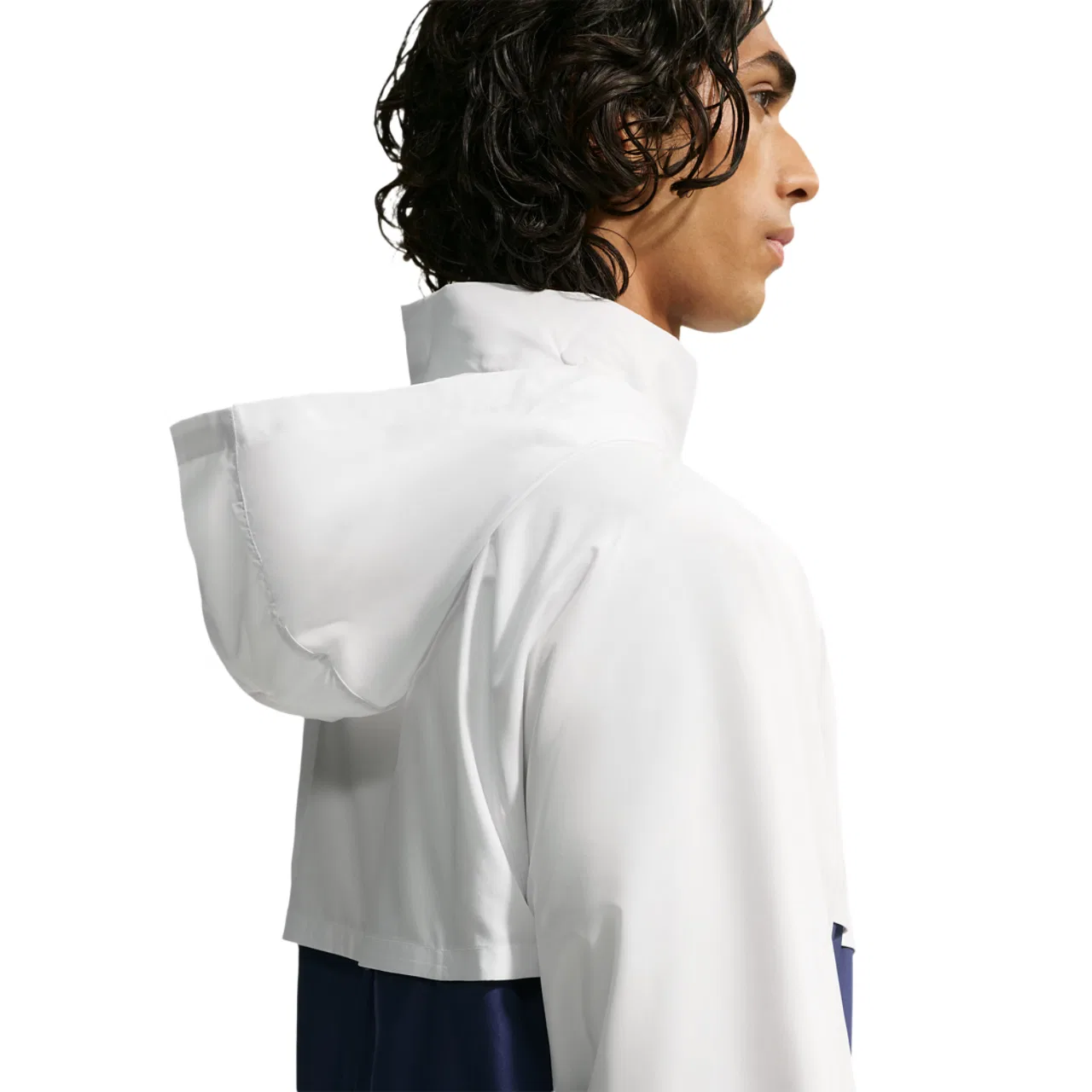 Мужская куртка с принтом Windrunner Nike, Blue Void Light Crimson Summit White — фото 2