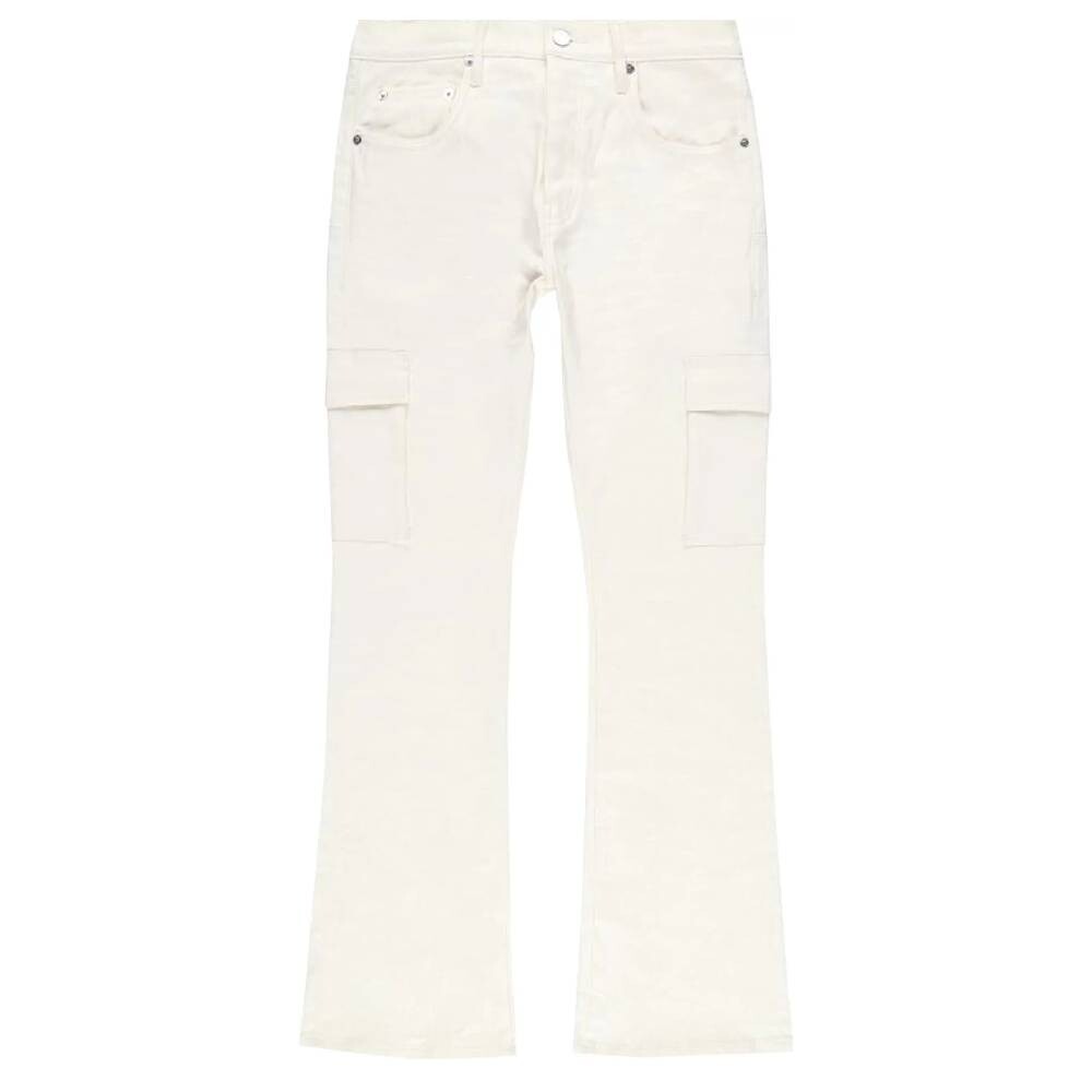 

Джинсы клеш Purple Brand Flare Cargo, белый