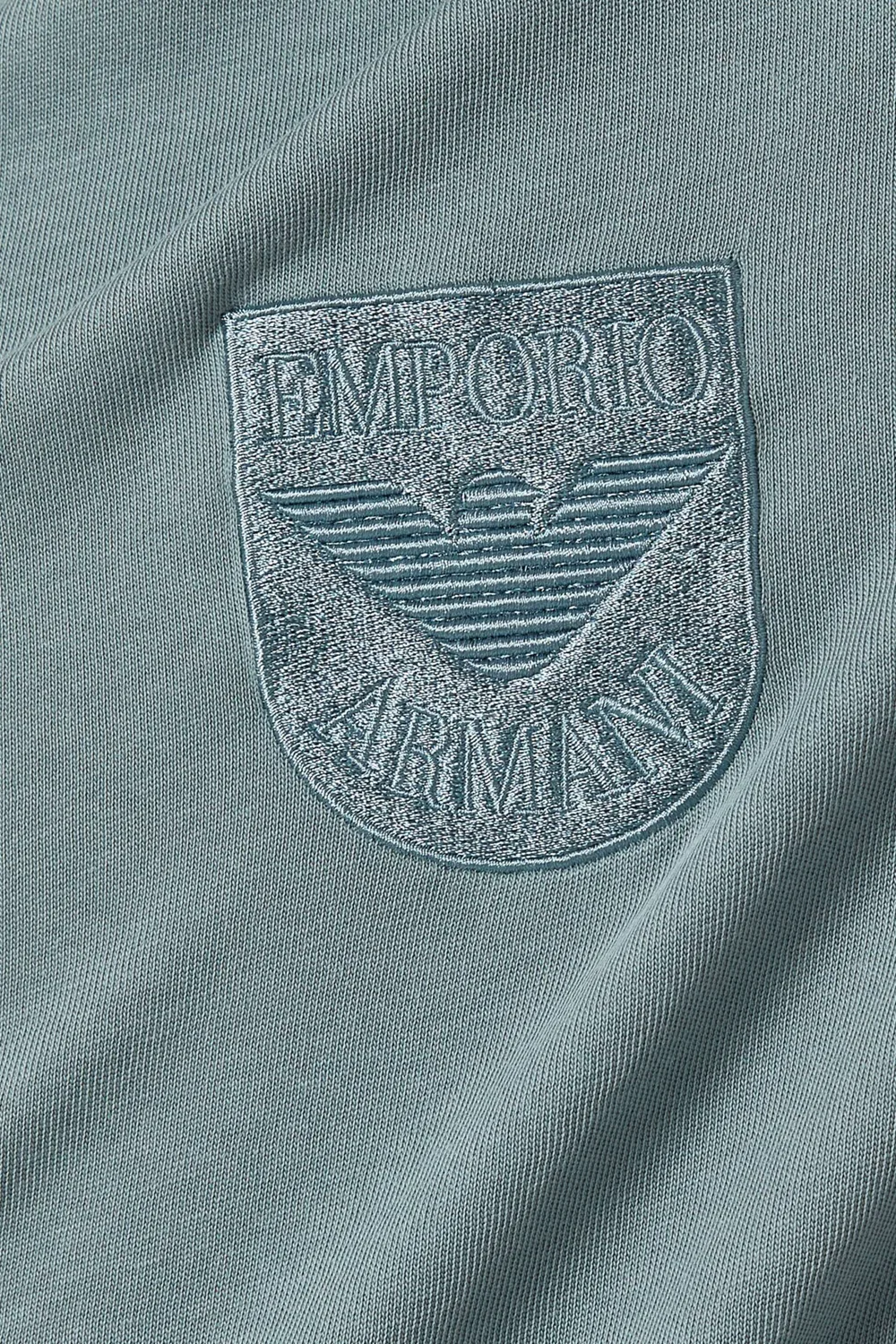 Футболка с коротким рукавом Logo Crest Emporio Armani, синий — фото 4