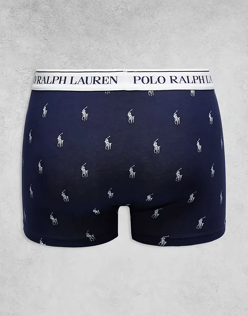 Плавки с логотипом и поясом 3 шт Polo Ralph Lauren, темно-синий — фото 3