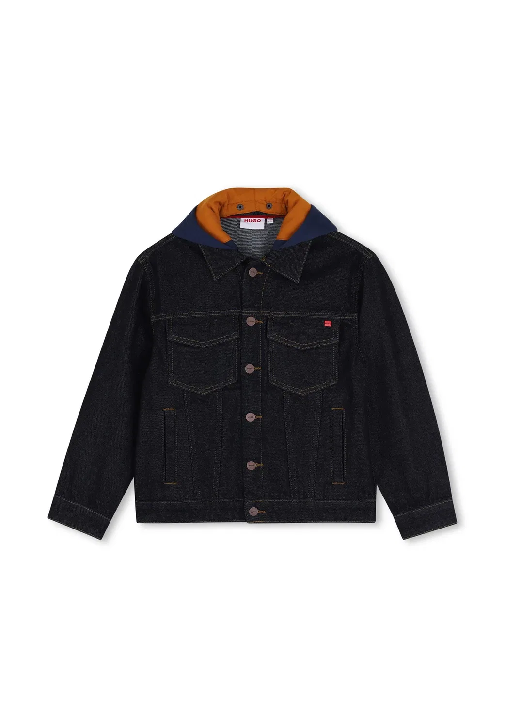 Джинсовая куртка Veste для детей и подростков Hugo Kids, Rinse Wash — фото 2