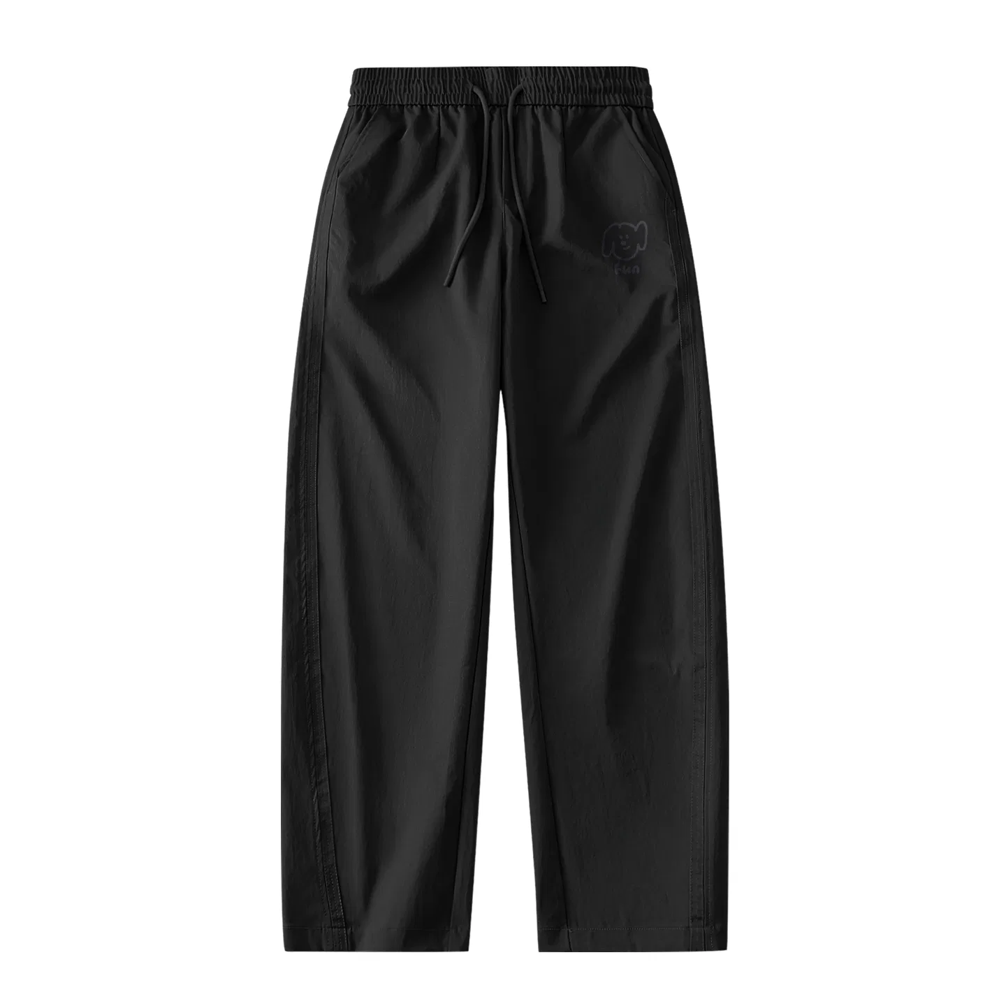 Детские брюки повседневные прямого кроя MINISO, Black