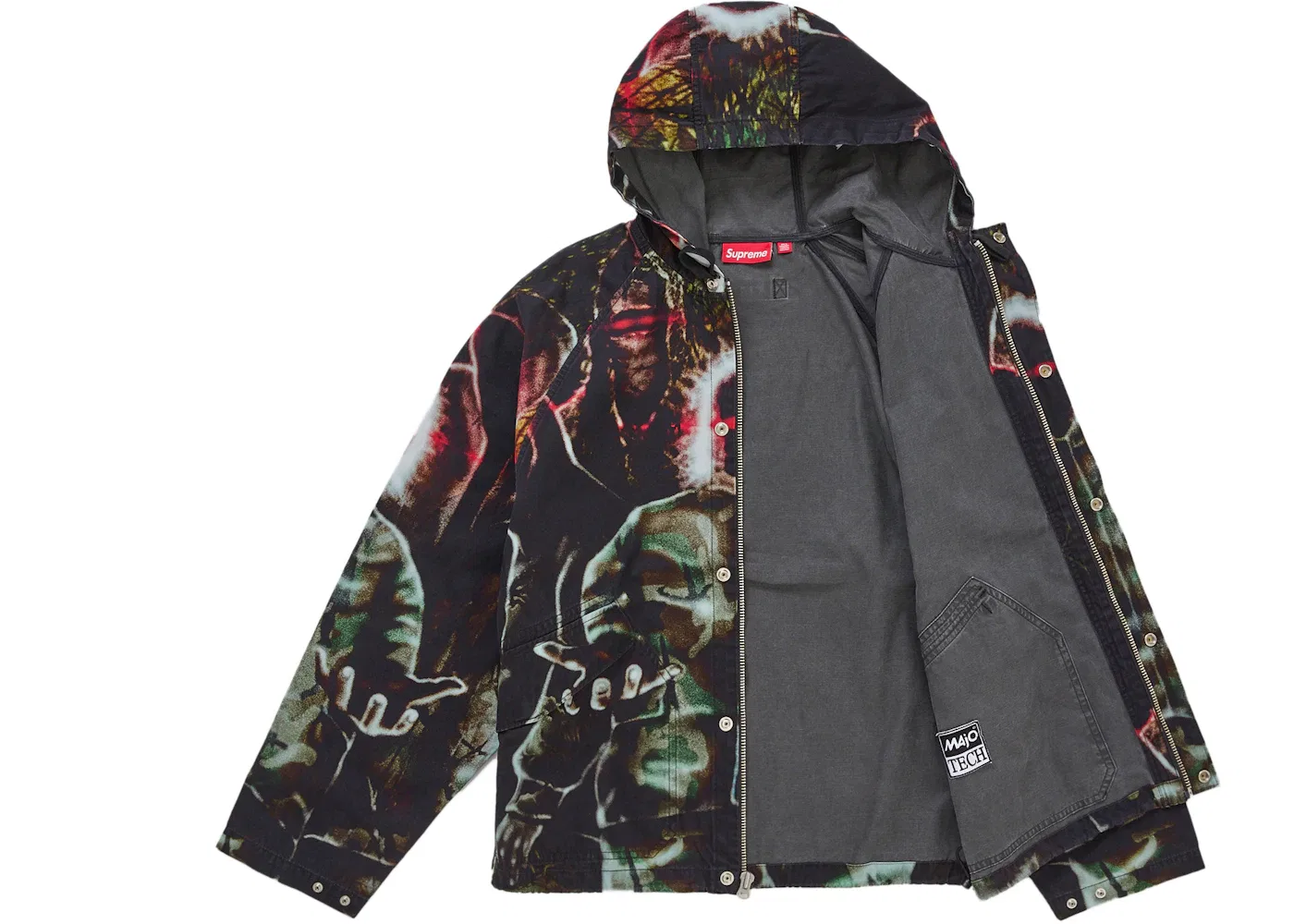 Мужская куртка-реглан с капюшоном с принтом Art Dealer Camo Supreme, Art Dealer Camo — фото 2