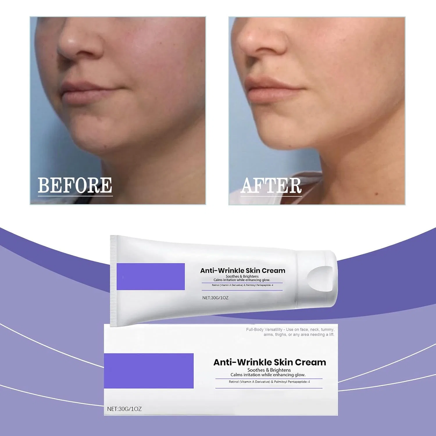 Антивозрастной крем для лица Anti-Wrinkle Skin Cream, 2 шт, 30 г Generic — фото 2