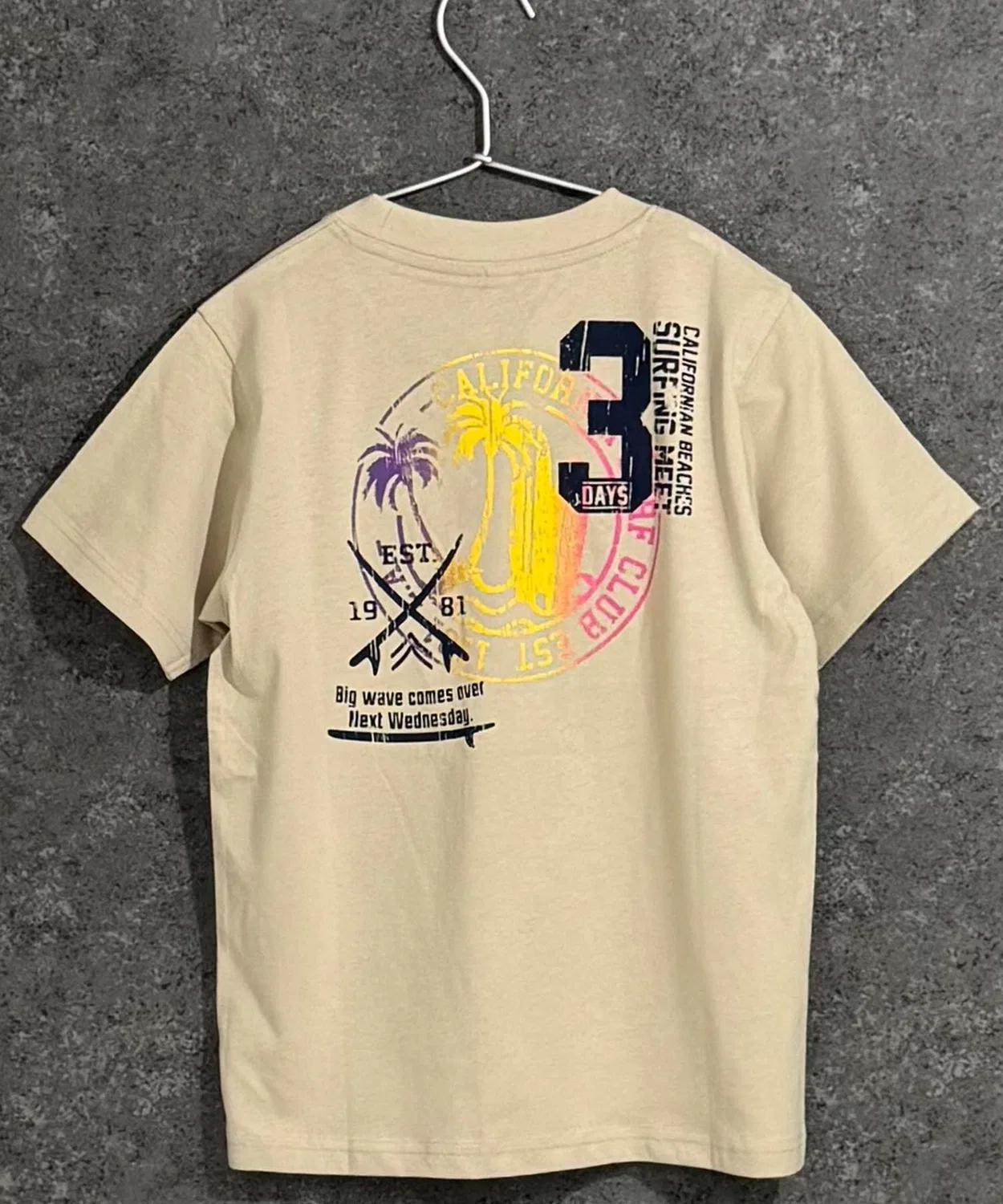Детская футболка с принтом Amekaji Print The Casual, Beige
