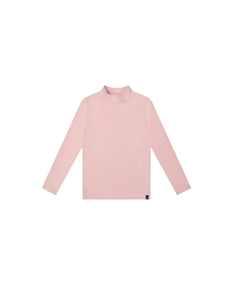 Водолазка с имитацией воротника, с длинным рукавом, из рибаны Deux par Deux, Pale Dusty Pink