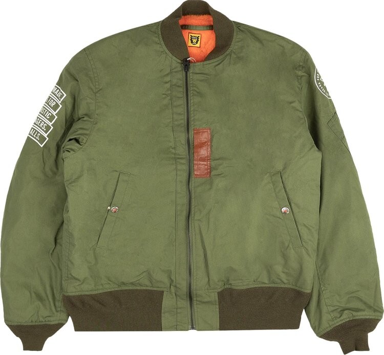 

Куртка Human Made Flight Jacket 'Olive', зеленый