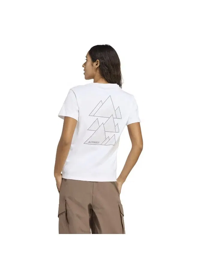 Футболка с принтом Terrex outdoor athlete graphic Adidas, белый — фото 3