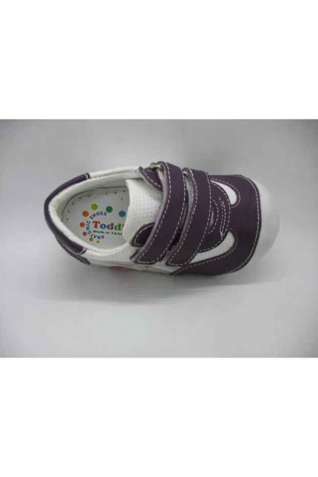 Детские туфли для девочек из натуральной кожи Toddler, Purple — фото 3