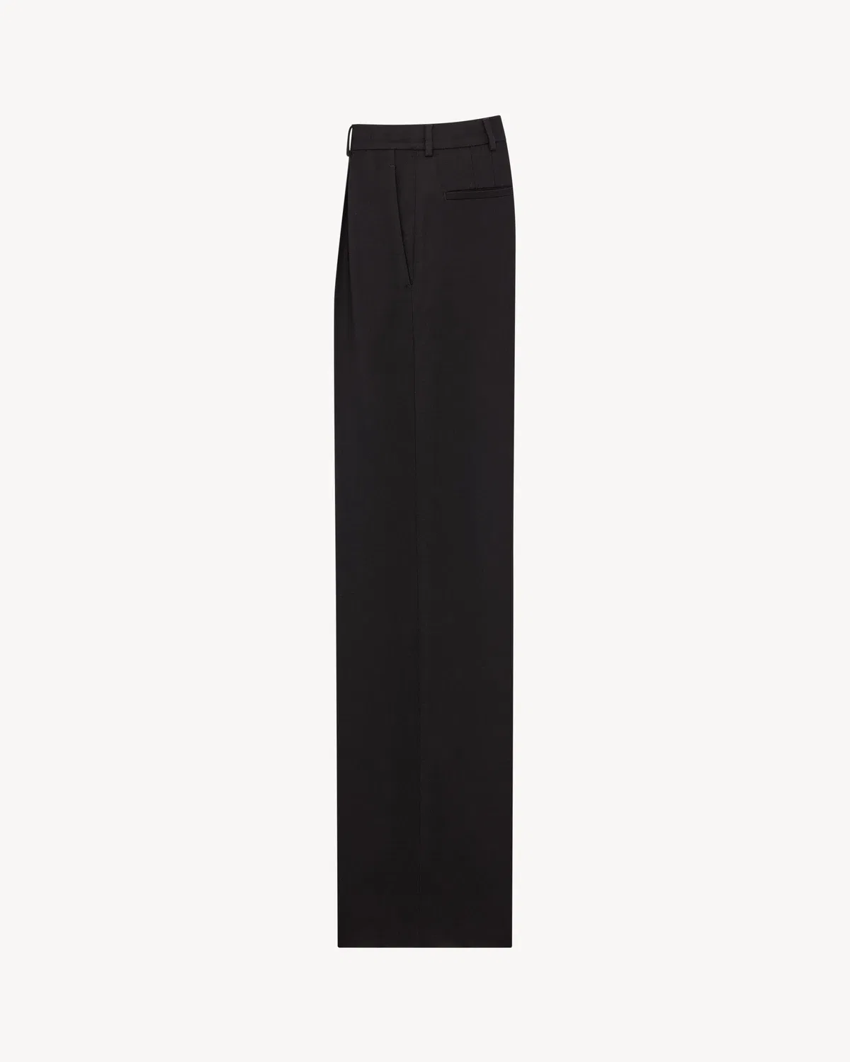 Брюки из струящейся шерстяной фланели SAINT LAURENT, черный — фото 2