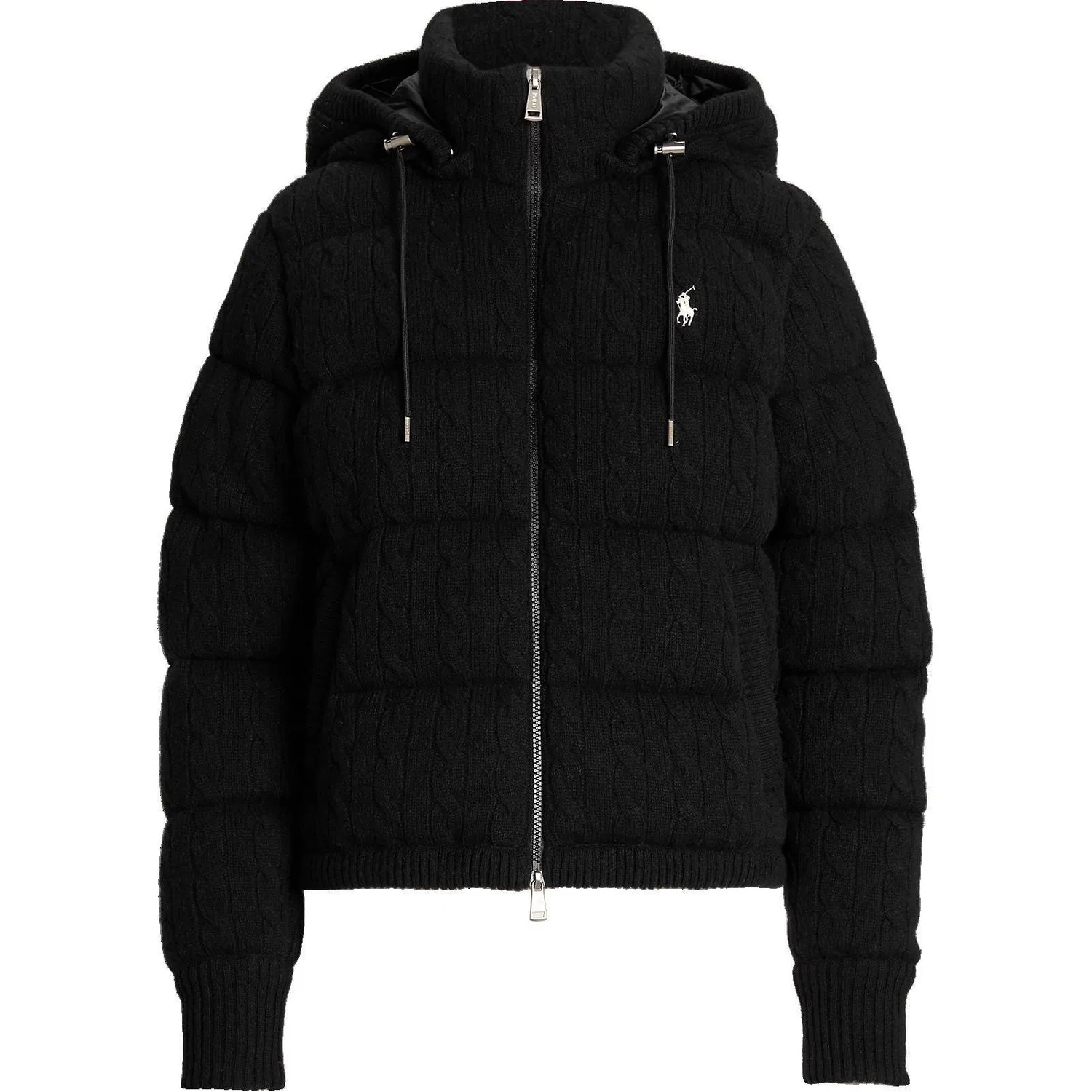 Женская куртка пуховик прямого кроя Polo Ralph Lauren, Black