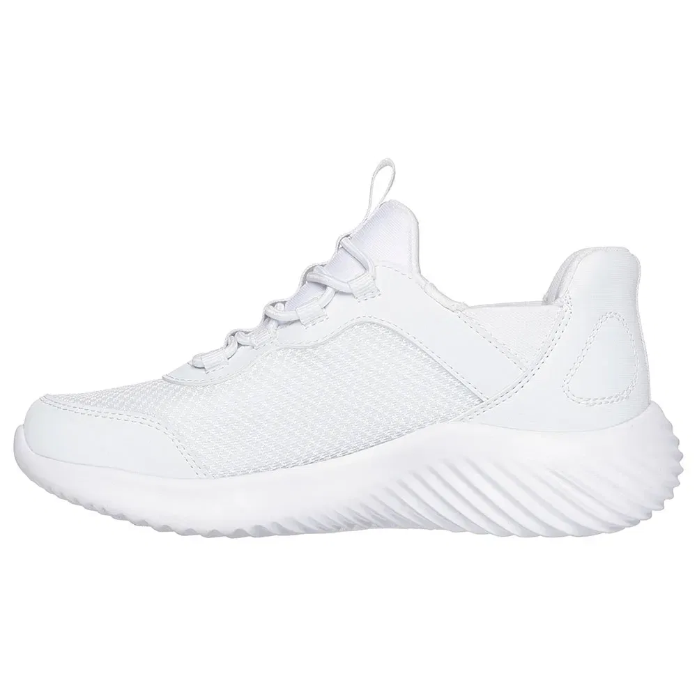 Детские кроссовки для мальчиков с технологией Slip-ins Skechers Bounder Brisk Burst, White — фото 3