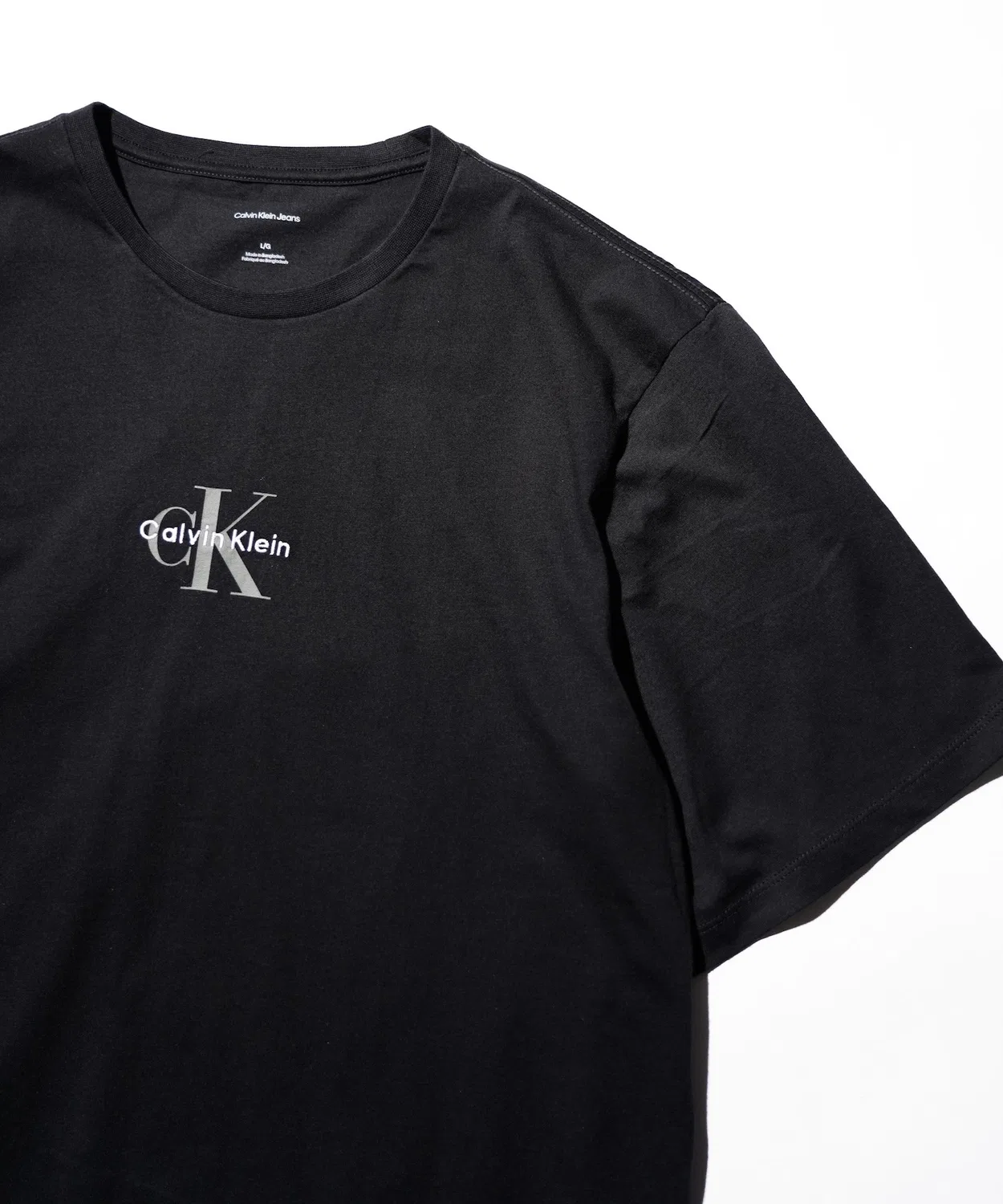 Мужская футболка с принтом PRINTED LOGO TEE Calvin Klein, Black — фото 2