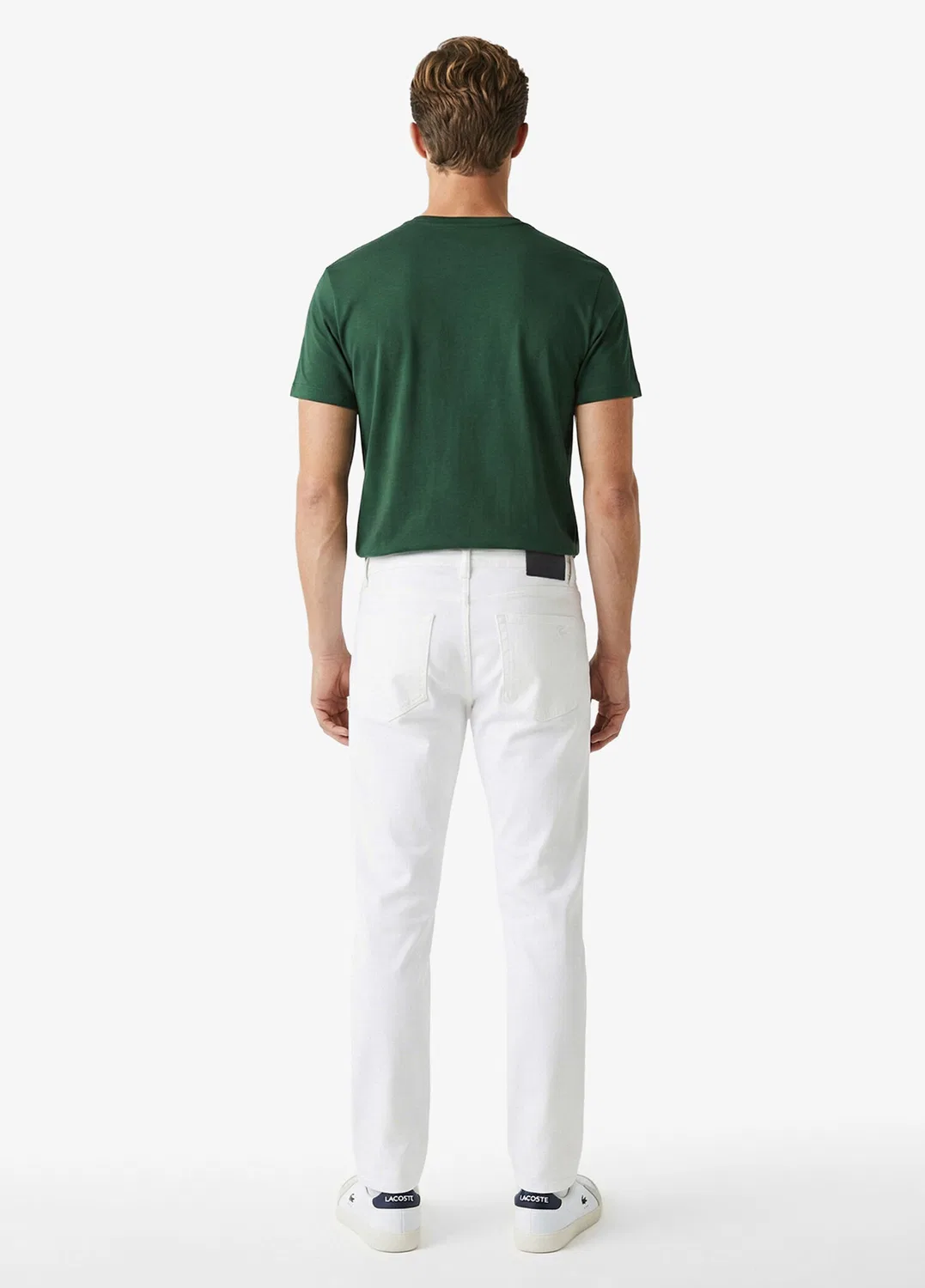 Джинсы slim fit Lacoste, white — фото 2