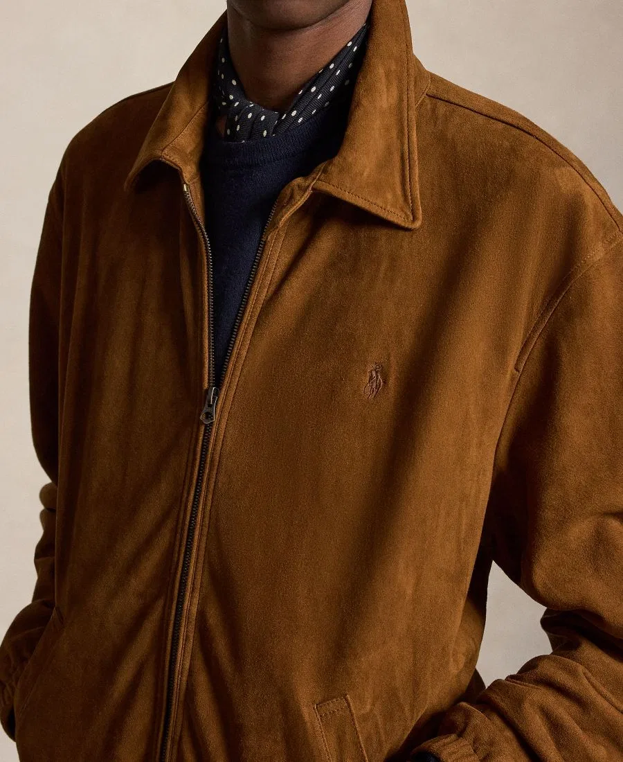 Мужская куртка из замши Bayport Polo Ralph Lauren, Cinnamon — фото 3