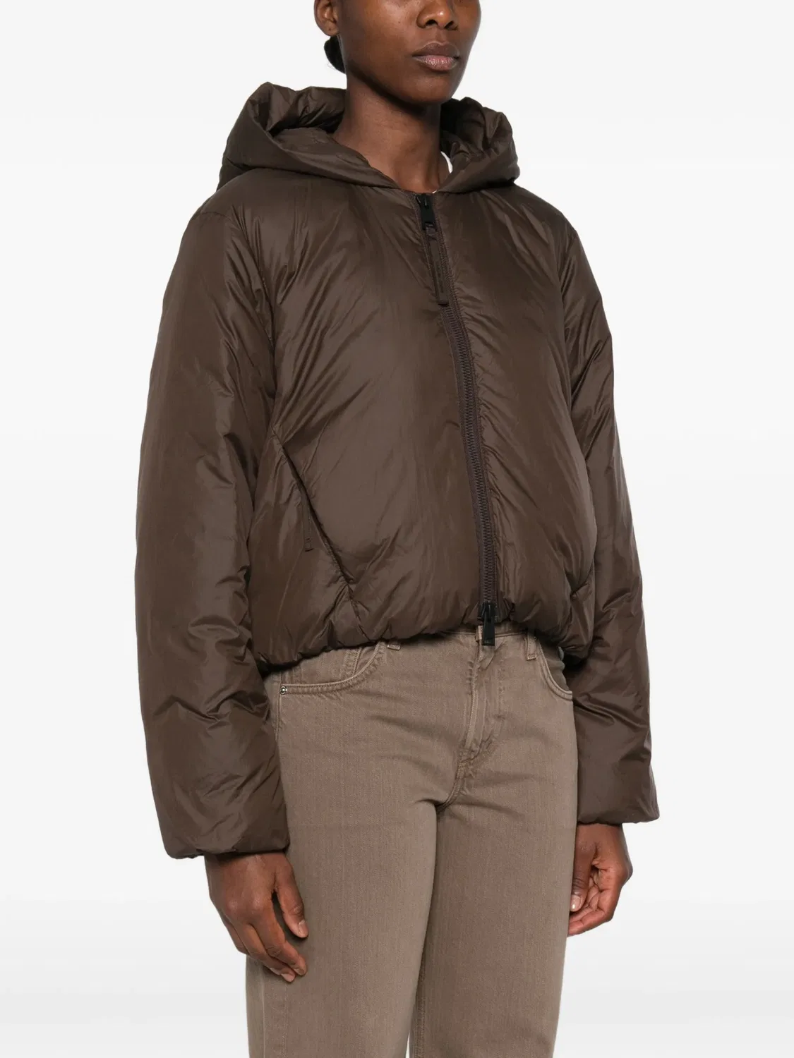 Стеганая пуховая куртка Elba коричневая Canada Goose, коричневый — фото 2