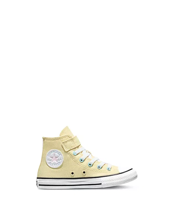 Детские кроссовки для девочек с пузырьковыми цветами Chuck Taylor All Star Easy On Converse, Golden View/White/Black — фото 3