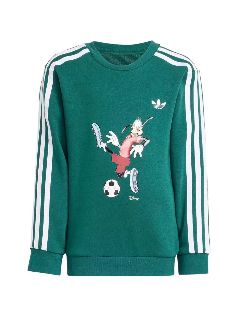Спортивный костюм с графическим принтом Disney Adidas Kids, зеленый — фото 2