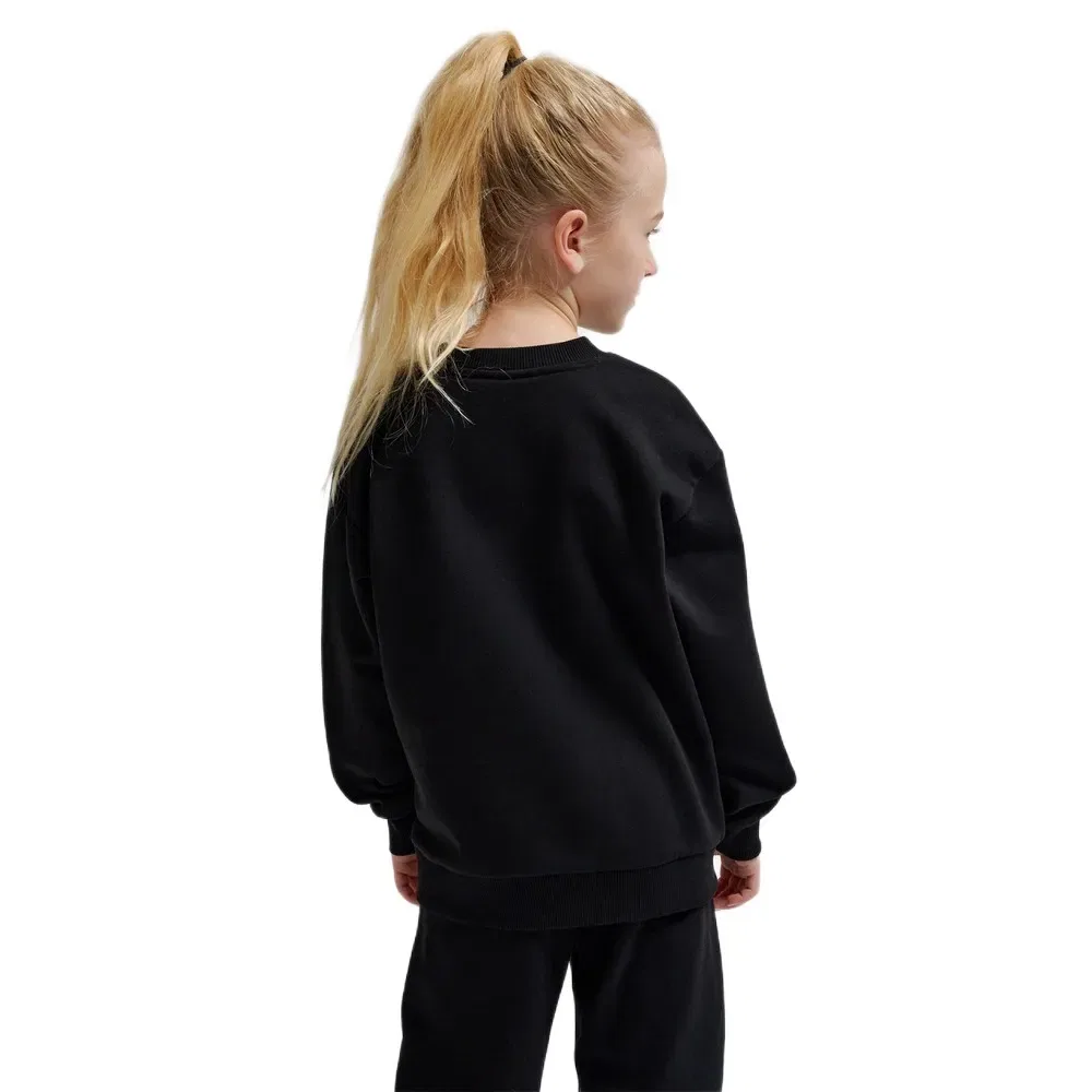 Детский свитшот для девочек свободного кроя Loose Bee Hummel, Black — фото 2