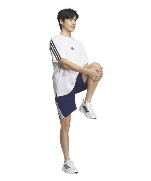 Мужские шорты с принтом Tech Essentials Cool Sensor Three Stripes Graphic Regular Fit, Adidas, Dark Blue — фото 3