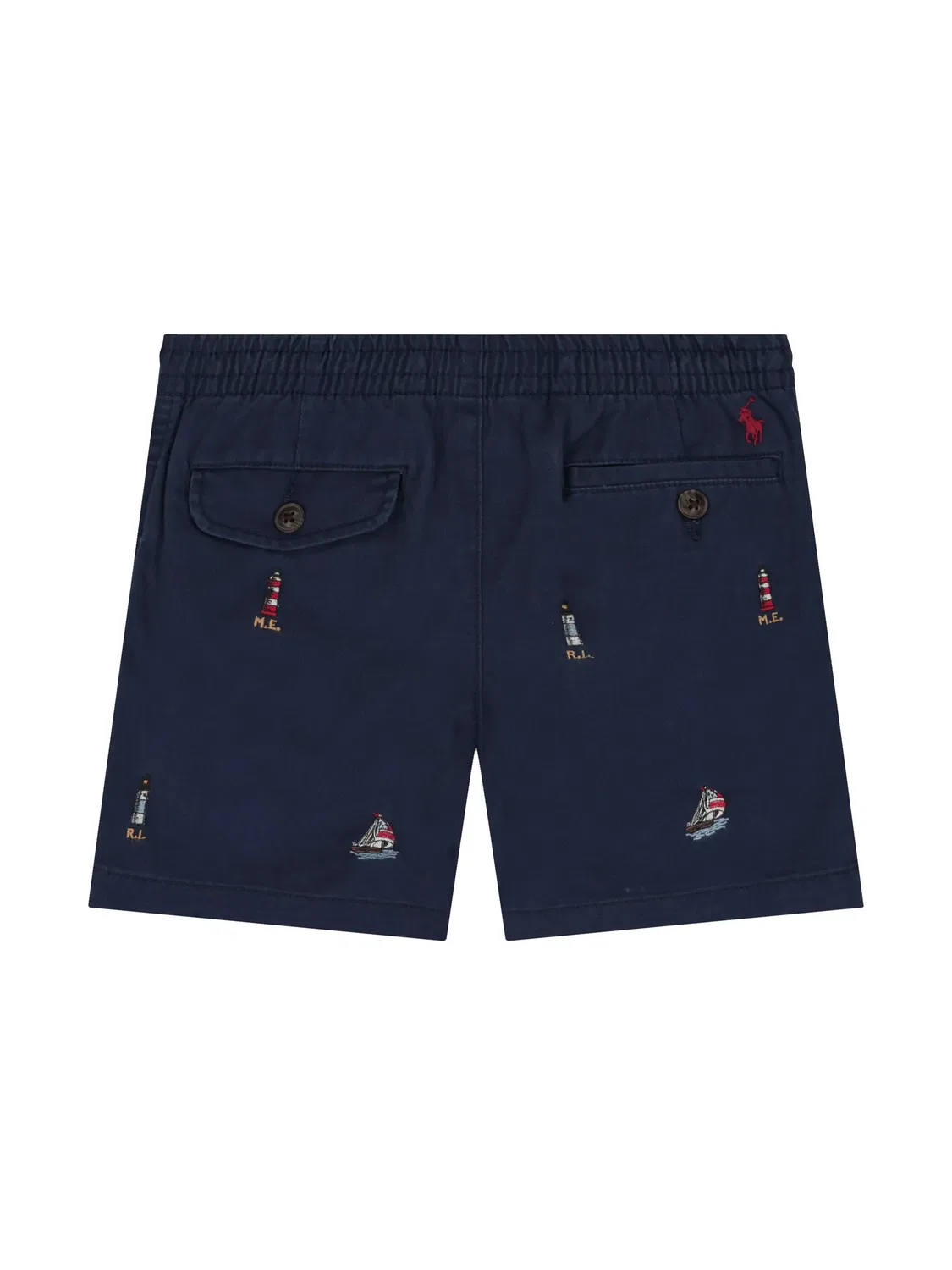 Polo Ralph Lauren Шорты с вышитым мотивом - синие — фото 2