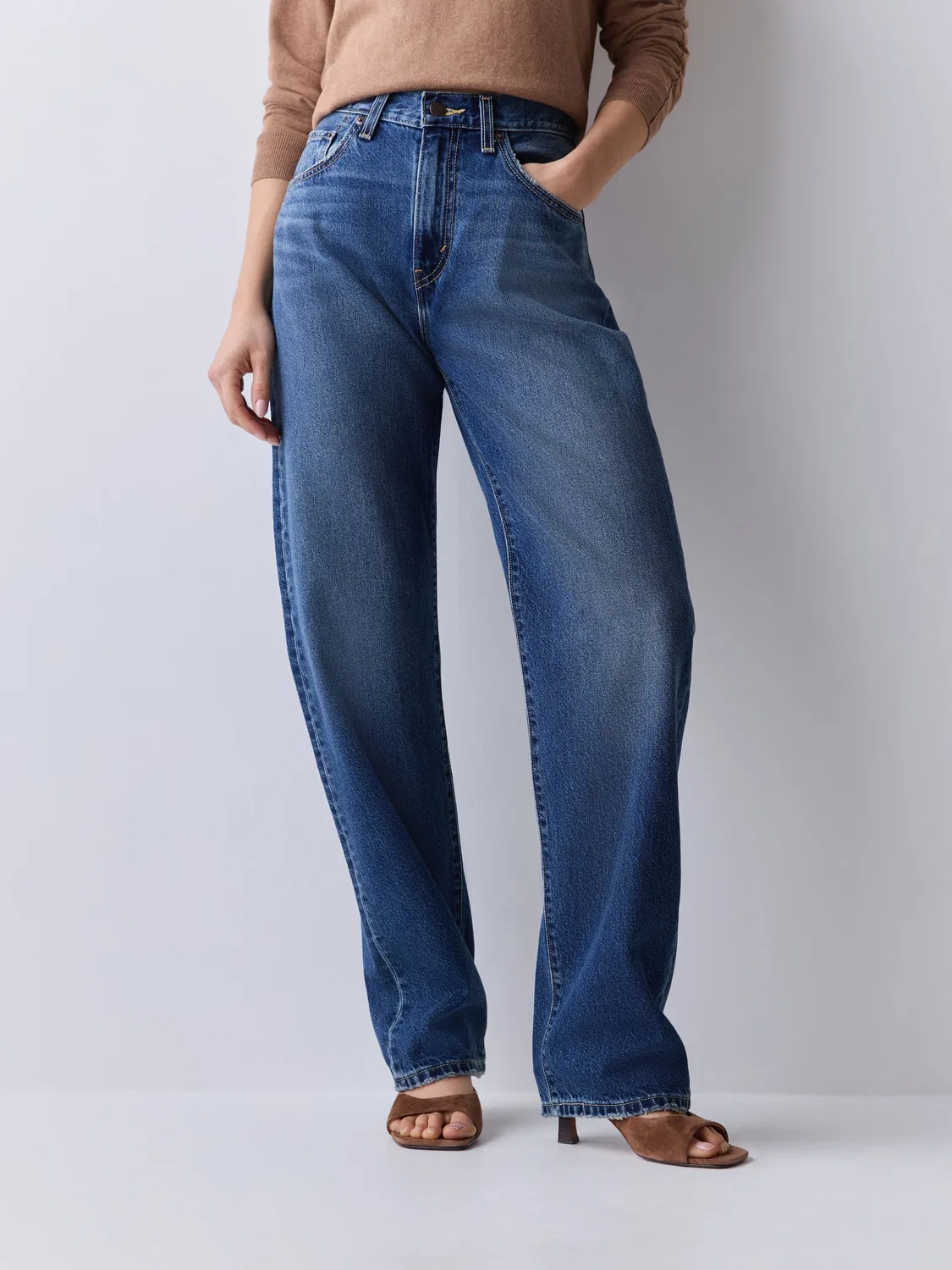 Джинсы прямого кроя, свободная посадка Levi's, голубые