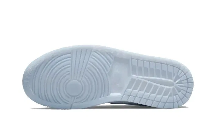 Детские кроссовки с высоким берцем Air Jordan 1 Mid, Jordan, Grau / Silber — фото 4