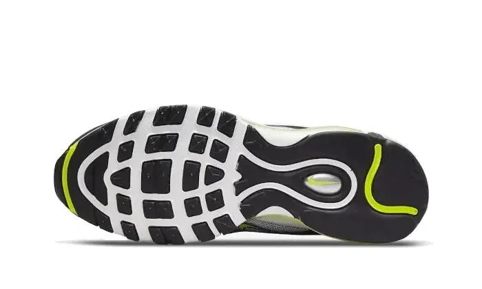 Детские кроссовки с воздушной подушкой Air Max 97 OG Nike, Atlantic Blue Metallic Silver Black Voltage Yellow — фото 3