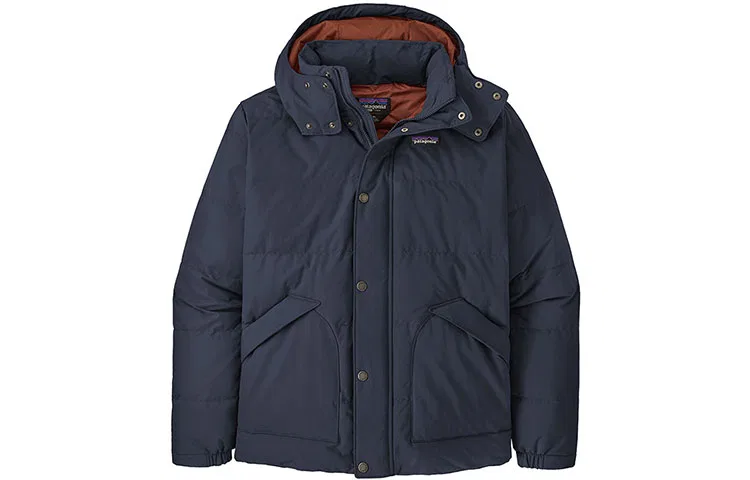 Мужская куртка с утеплителем из переработанного пуха с принтом Downwind Recycled Down Jacket Patagonia, Yanning Blue/SMDB