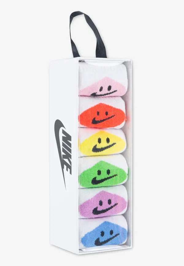 Носки 6 пар хлопковые Nike Sportswear, белый/мультиколор — фото 3