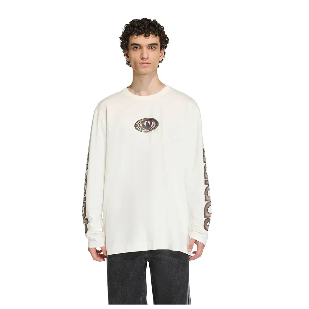 Футболка с длинным рукавом Graphic Adidas Originals, белый