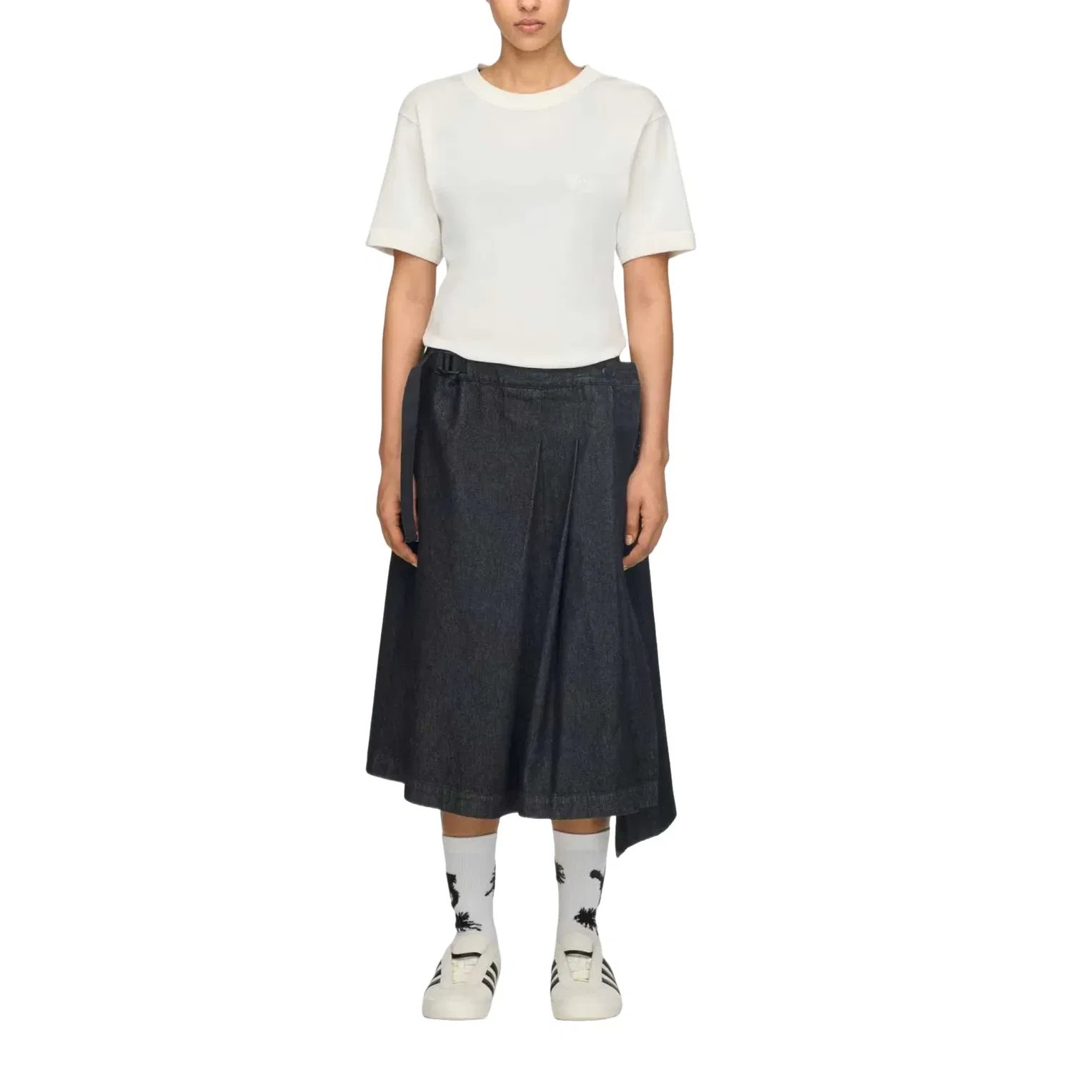 Женская юбка Y-3 Denim Skirt Asia SIzing 'Black' adidas, черный — фото 3