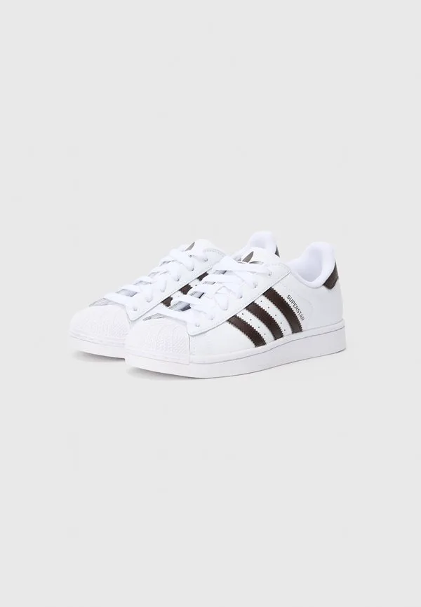 Кроссовки superstar ii унисекс Adidas Originals, White/Aurora Coffee — фото 2