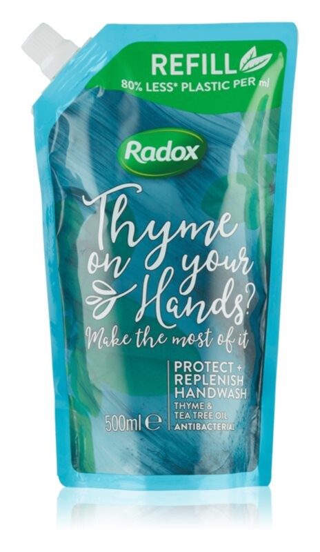 

Жидкое мыло с антибактериальным средством Radox Thyme on your hands