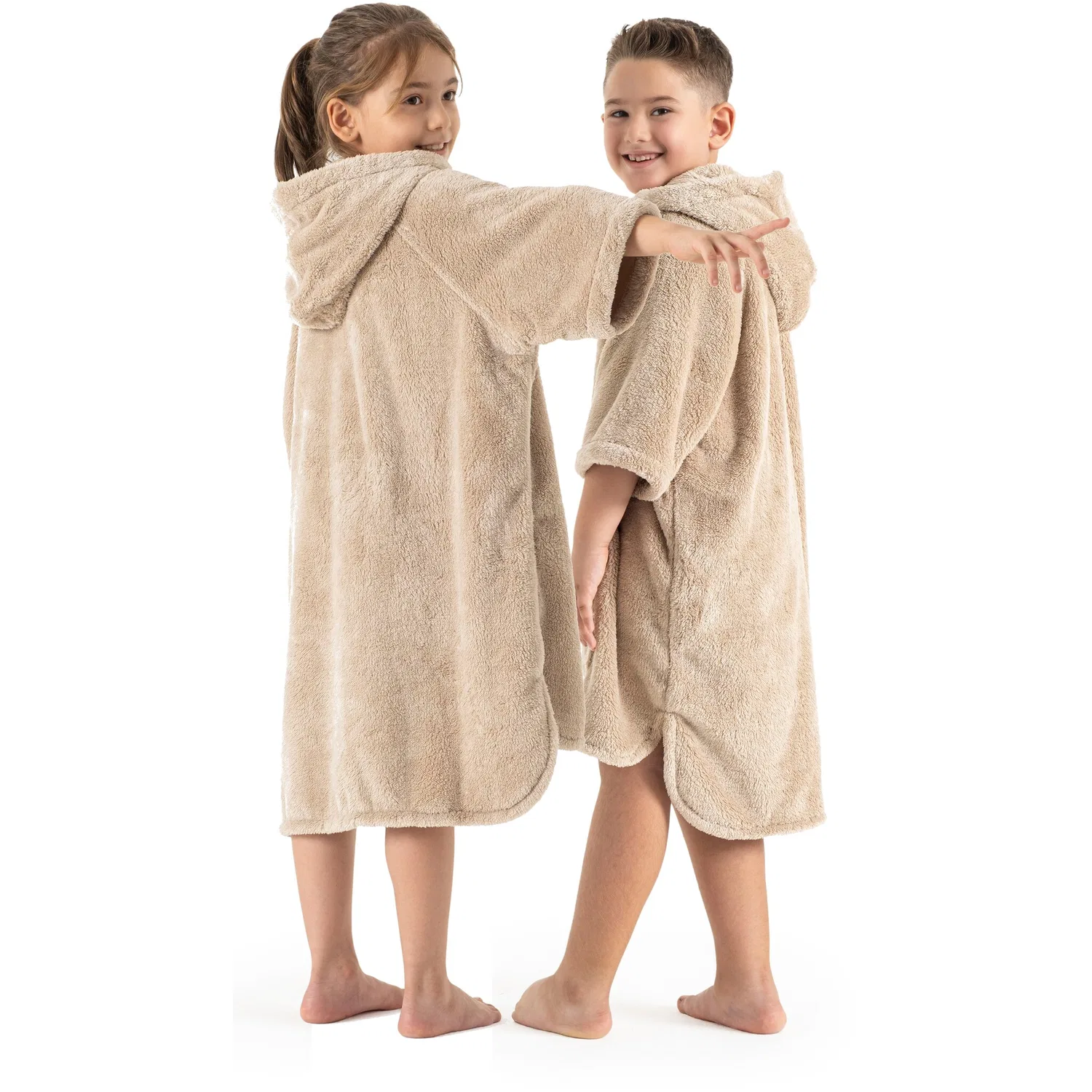 Пончо для купания детское из микрофибры Lillou OTTO home, Sand