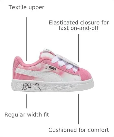 Детские кроссовки с принтом Hello Kitty and Friends PUMA, Pink — фото 3