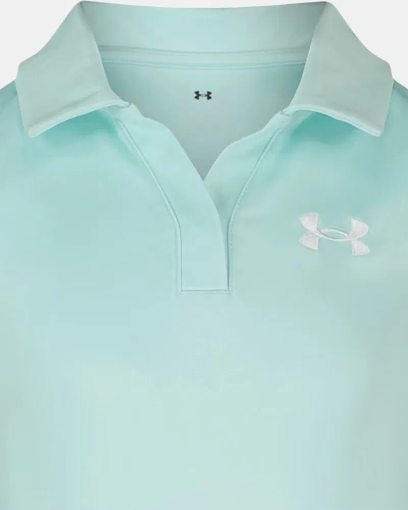 Платье-поло без рукавов для малышек с трусиками-подгузником UA Sleeveless UnderArmour, Refresh Mint/White — фото 2