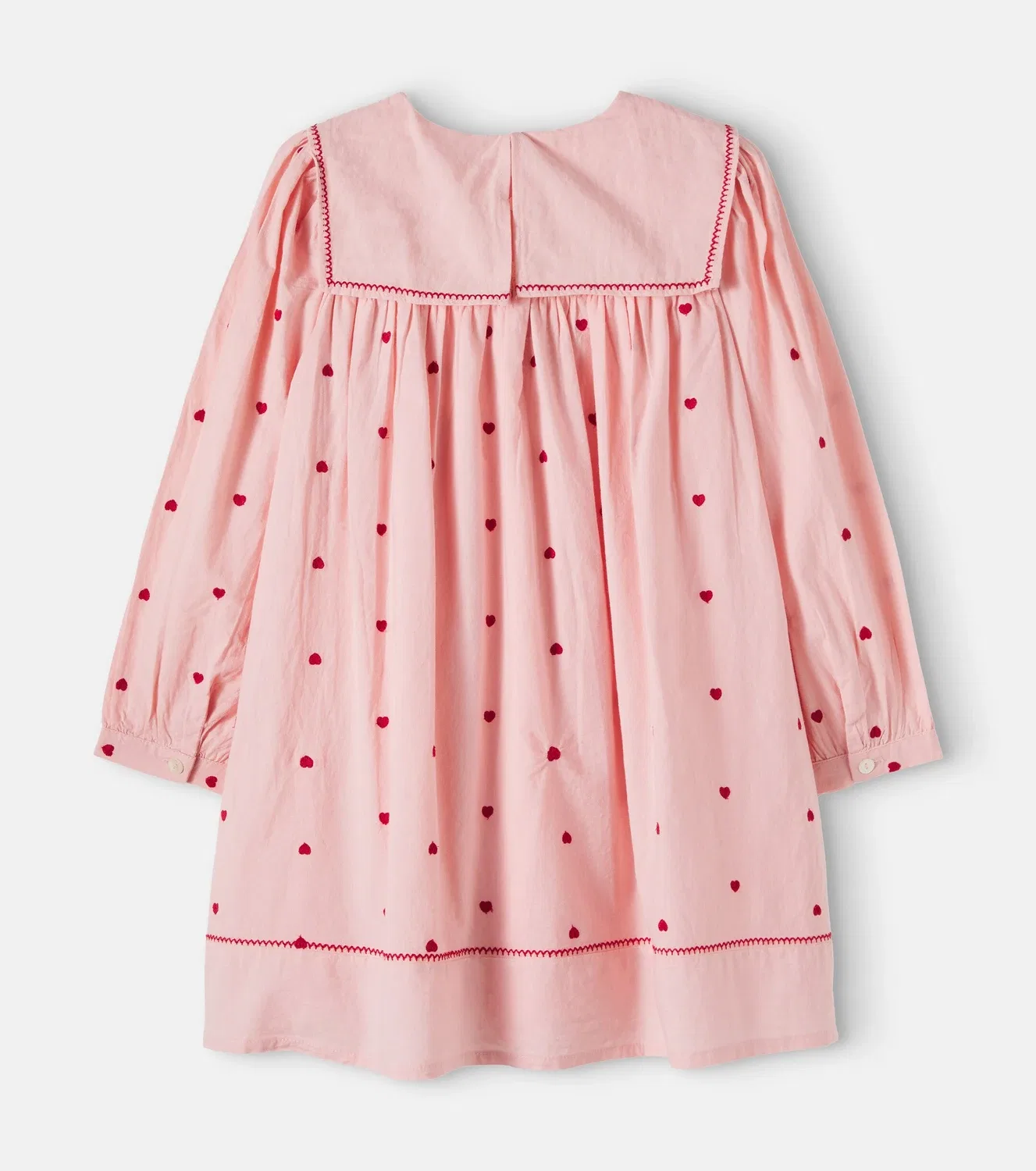 Нарядное платье хлопковое Bebe Organic, розовый — фото 2