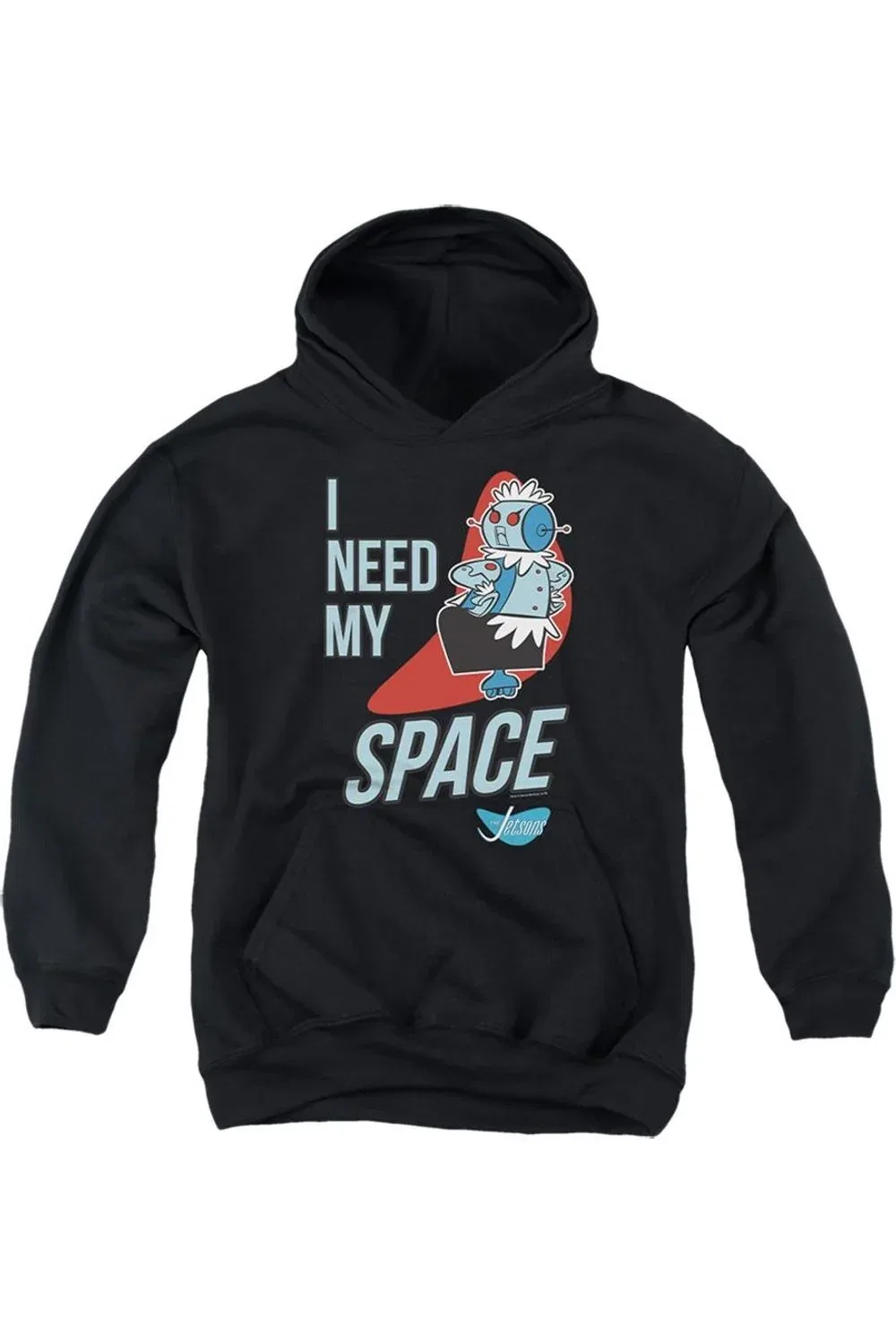 Детское худи с капюшоном The Jetsons Rosie Need My Space Gildan, черный