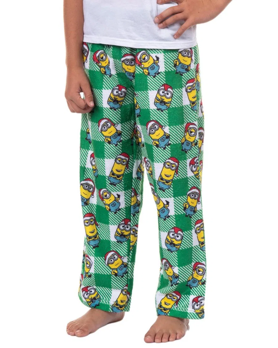 Пижамные брюки с принтом Santa Minion Minions, Green