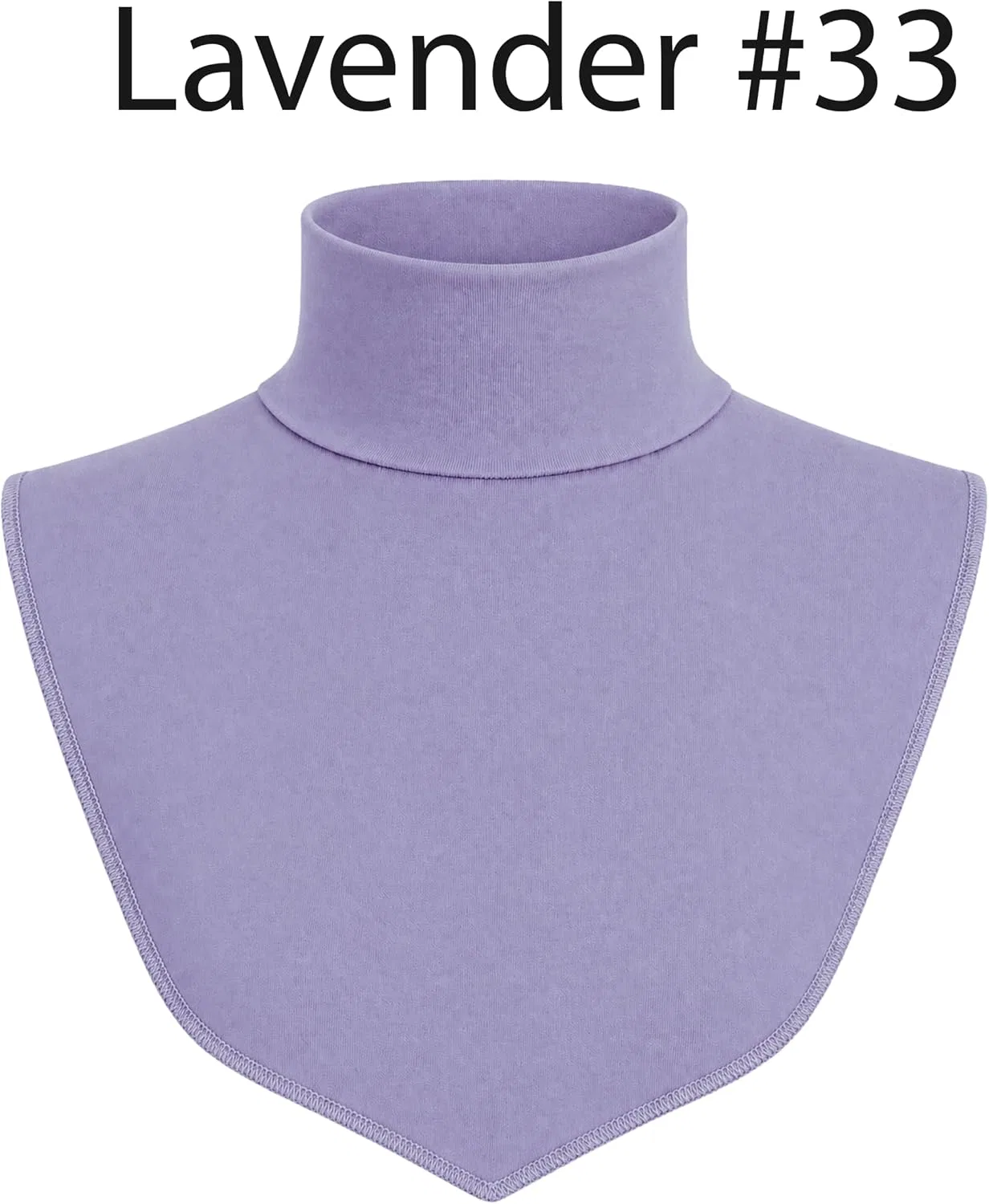 Женский манишка-водолазка с мягким хлопком AMAL, Lavender — фото 2