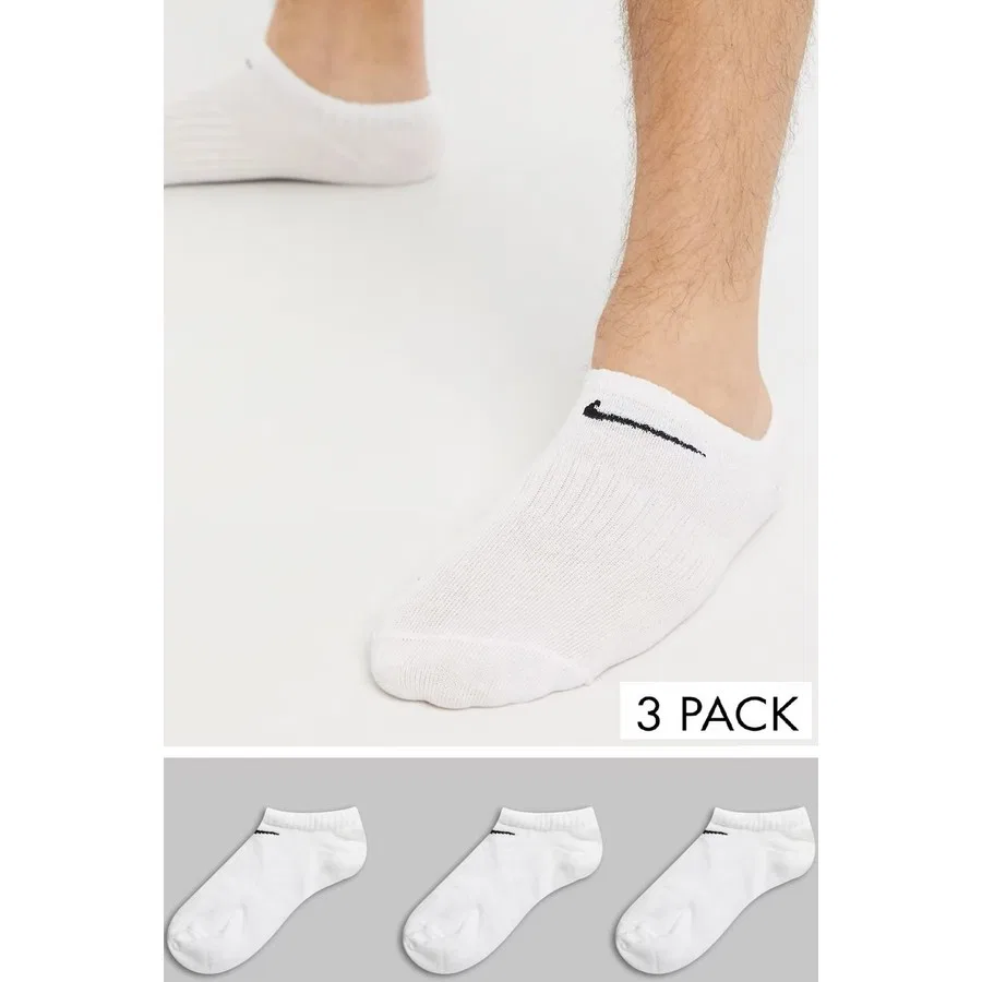 Комплект носков Nike Value No Show Ulightweight Unisex Sock, 3 пары, Белый